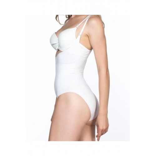 Beyaz Açık Göğüs Çıtçıtlı Dikişsiz Korse - 756 - Beden L Beyaz Açık Göğüs Çıtçıtlı Dikişsiz Korse - 756 - Beden L