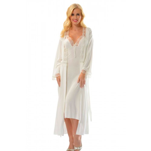 Ekru Penye Çeyizlik 6' lı Set - 1510 - Beden XL Ekru Penye Çeyizlik 6' lı Set - 1510 - Beden XL
