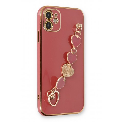 Newface iPhone 11 Kılıf Esila Silikon - Kırmızı Newface iPhone 11 Kılıf Esila Silikon - Kırmızı