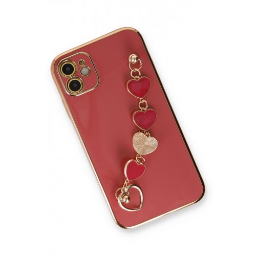 Newface iPhone 11 Kılıf Esila Silikon - Kırmızı Newface iPhone 11 Kılıf Esila Silikon - Kırmızı