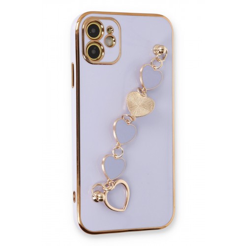 Newface iPhone 11 Kılıf Esila Silikon - Lila