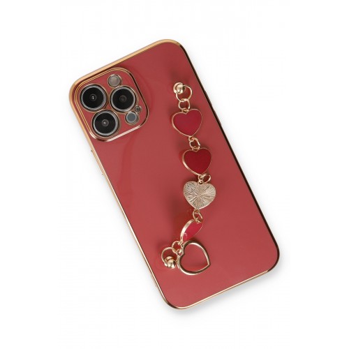 Newface iPhone 13 Pro Max Kılıf Esila Silikon - Kırmızı Newface iPhone 13 Pro Max Kılıf Esila Silikon - Kırmızı