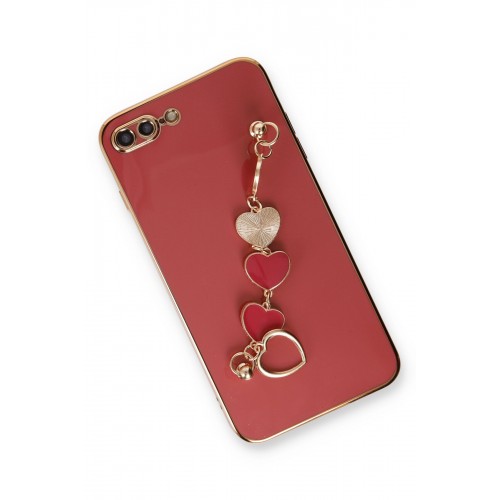 Newface iPhone 8 Plus Kılıf Esila Silikon - Kırmızı Newface iPhone 8 Plus Kılıf Esila Silikon - Kırmızı