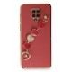 Newface Xiaomi Redmi Note 9S Kılıf Esila Silikon - Kırmızı