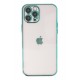 Newface iPhone 12 Pro Max Kılıf Razer Lensli Silikon - Yeşil