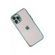Newface iPhone 12 Pro Max Kılıf Razer Lensli Silikon - Yeşil