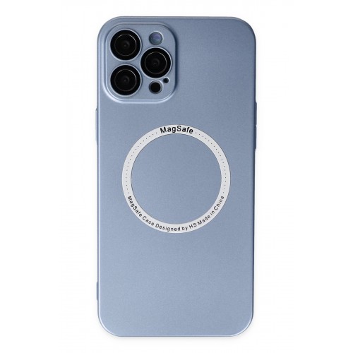 Newface iPhone 12 Pro Max Kılıf Jack Magneticsafe Lens Silikon - Sierra Blue Newface iPhone 12 Pro Max Kılıf Jack Magneticsafe Lens Silikon - Sierra Blue