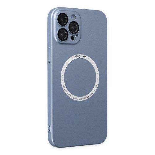 Newface iPhone 12 Pro Max Kılıf Jack Magneticsafe Lens Silikon - Sierra Blue Newface iPhone 12 Pro Max Kılıf Jack Magneticsafe Lens Silikon - Sierra Blue