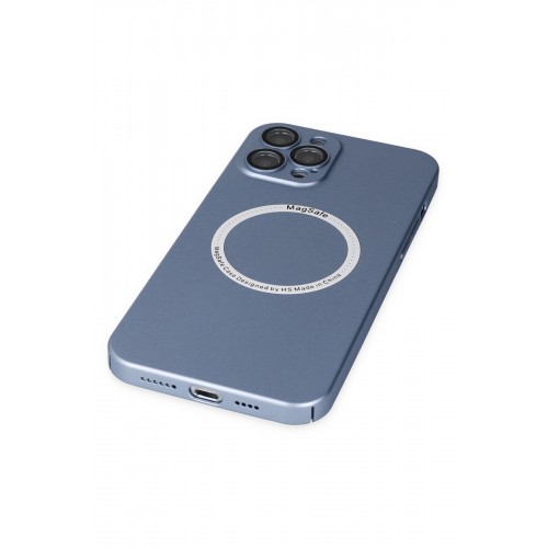 Newface iPhone 12 Pro Max Kılıf Jack Magneticsafe Lens Silikon - Sierra Blue Newface iPhone 12 Pro Max Kılıf Jack Magneticsafe Lens Silikon - Sierra Blue