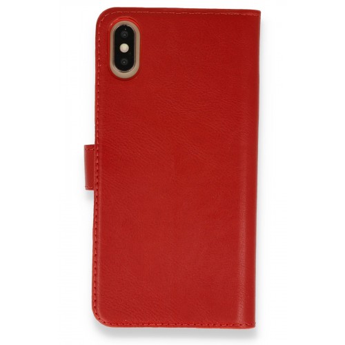 Newface iPhone XS Kılıf Trend S Plus Kapaklı Kılıf - Kırmızı Newface iPhone XS Kılıf Trend S Plus Kapaklı Kılıf - Kırmızı