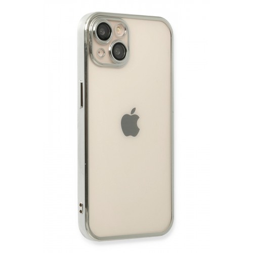 Newface iPhone 13 Kılıf Razer Lensli Silikon - Gümüş Newface iPhone 13 Kılıf Razer Lensli Silikon - Gümüş