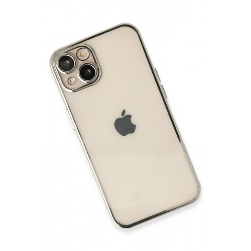Newface iPhone 13 Kılıf Razer Lensli Silikon - Gümüş Newface iPhone 13 Kılıf Razer Lensli Silikon - Gümüş