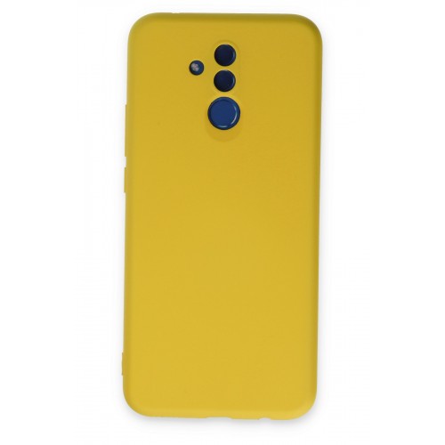 Newface Huawei Mate 20 Lite Kılıf Nano içi Kadife Silikon - Sarı Newface Huawei Mate 20 Lite Kılıf Nano içi Kadife Silikon - Sarı