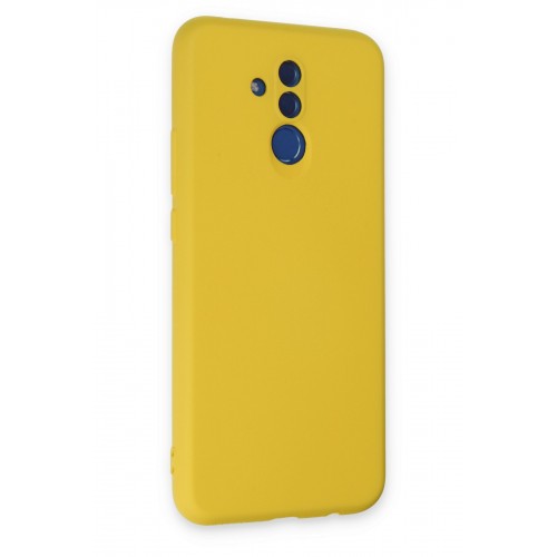 Newface Huawei Mate 20 Lite Kılıf Nano içi Kadife Silikon - Sarı Newface Huawei Mate 20 Lite Kılıf Nano içi Kadife Silikon - Sarı