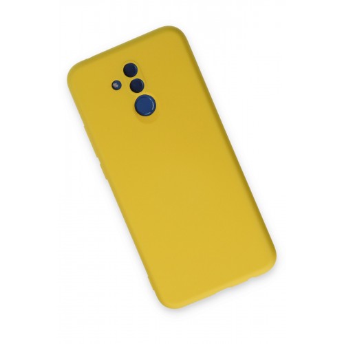 Newface Huawei Mate 20 Lite Kılıf Nano içi Kadife Silikon - Sarı Newface Huawei Mate 20 Lite Kılıf Nano içi Kadife Silikon - Sarı