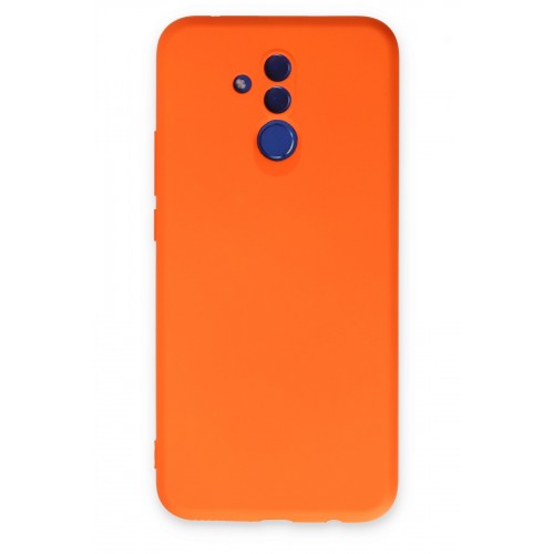 Newface Huawei Mate 20 Lite Kılıf Nano içi Kadife Silikon - Turuncu Newface Huawei Mate 20 Lite Kılıf Nano içi Kadife Silikon - Turuncu