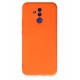 Newface Huawei Mate 20 Lite Kılıf Nano içi Kadife Silikon - Turuncu Newface Huawei Mate 20 Lite Kılıf Nano içi Kadife Silikon - Turuncu