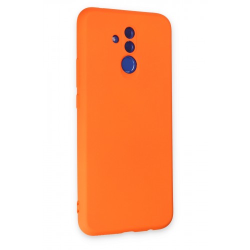Newface Huawei Mate 20 Lite Kılıf Nano içi Kadife Silikon - Turuncu Newface Huawei Mate 20 Lite Kılıf Nano içi Kadife Silikon - Turuncu