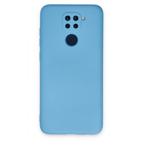 Newface Xiaomi Redmi Note 9 Kılıf Nano içi Kadife  Silikon - Mavi