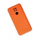 Newface Xiaomi Redmi Note 9 Kılıf Nano içi Kadife Silikon - Turuncu Newface Xiaomi Redmi Note 9 Kılıf Nano içi Kadife Silikon - Turuncu