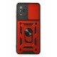 Newface Samsung Galaxy A12 Kılıf Pars Lens Yüzüklü Silikon - Kırmızı Newface Samsung Galaxy A12 Kılıf Pars Lens Yüzüklü Silikon - Kırmızı