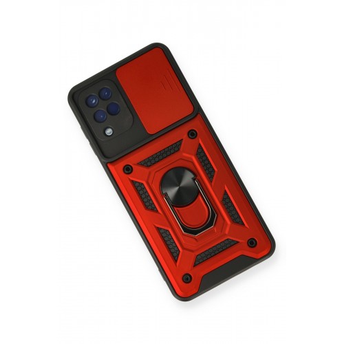 Newface Samsung Galaxy A12 Kılıf Pars Lens Yüzüklü Silikon - Kırmızı Newface Samsung Galaxy A12 Kılıf Pars Lens Yüzüklü Silikon - Kırmızı
