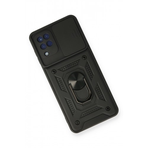Newface Samsung Galaxy M12 Kılıf Pars Lens Yüzüklü Silikon - Siyah Newface Samsung Galaxy M12 Kılıf Pars Lens Yüzüklü Silikon - Siyah