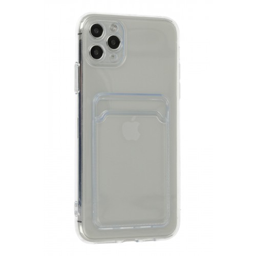 Newface iPhone 11 Pro Max Kılıf Kart Şeffaf Silikon - Şeffaf Newface iPhone 11 Pro Max Kılıf Kart Şeffaf Silikon - Şeffaf