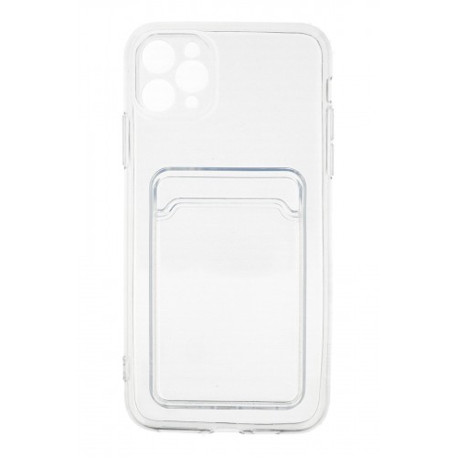 Newface iPhone 11 Pro Max Kılıf Kart Şeffaf Silikon - Şeffaf Newface iPhone 11 Pro Max Kılıf Kart Şeffaf Silikon - Şeffaf