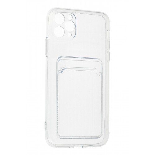 Newface iPhone 11 Pro Max Kılıf Kart Şeffaf Silikon - Şeffaf Newface iPhone 11 Pro Max Kılıf Kart Şeffaf Silikon - Şeffaf