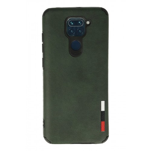 Newface Xiaomi Redmi Note 9 Kılıf Loop Deri Silikon - Yeşil