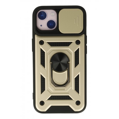 Newface iPhone 13 Kılıf Pars Lens Yüzüklü Silikon - Gold Newface iPhone 13 Kılıf Pars Lens Yüzüklü Silikon - Gold