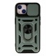 Newface iPhone 13 Kılıf Pars Lens Yüzüklü Silikon - Yeşil Newface iPhone 13 Kılıf Pars Lens Yüzüklü Silikon - Yeşil