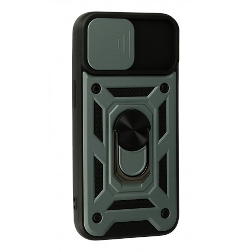 Newface iPhone 13 Kılıf Pars Lens Yüzüklü Silikon - Yeşil Newface iPhone 13 Kılıf Pars Lens Yüzüklü Silikon - Yeşil