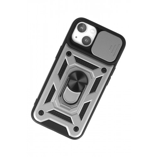 Newface iPhone 13 Kılıf Pars Lens Yüzüklü Silikon - Gümüş Newface iPhone 13 Kılıf Pars Lens Yüzüklü Silikon - Gümüş