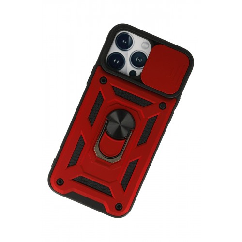 Newface iPhone 13 Pro Kılıf Pars Lens Yüzüklü Silikon - Kırmızı Newface iPhone 13 Pro Kılıf Pars Lens Yüzüklü Silikon - Kırmızı