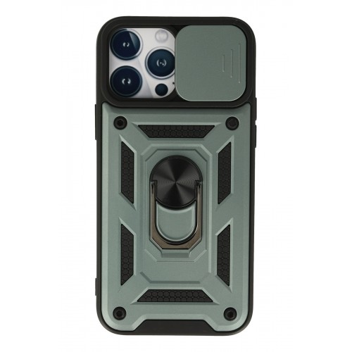 Newface iPhone 13 Pro Kılıf Pars Lens Yüzüklü Silikon - Yeşil Newface iPhone 13 Pro Kılıf Pars Lens Yüzüklü Silikon - Yeşil