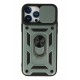 Newface iPhone 13 Pro Kılıf Pars Lens Yüzüklü Silikon - Yeşil Newface iPhone 13 Pro Kılıf Pars Lens Yüzüklü Silikon - Yeşil