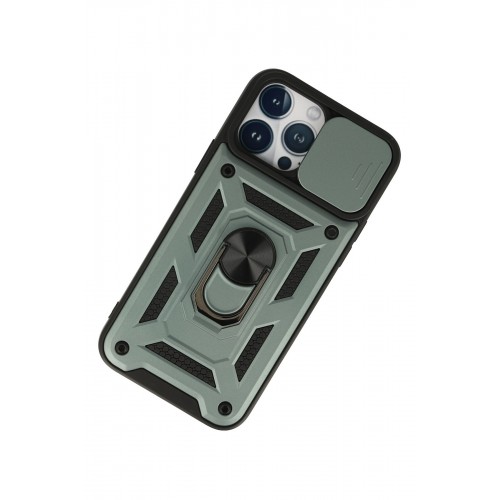 Newface iPhone 13 Pro Kılıf Pars Lens Yüzüklü Silikon - Yeşil Newface iPhone 13 Pro Kılıf Pars Lens Yüzüklü Silikon - Yeşil