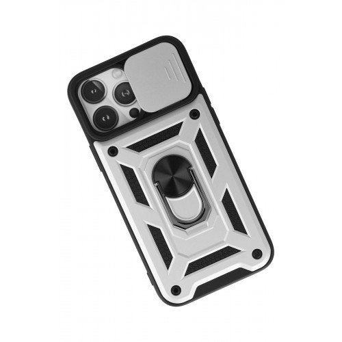 Newface iPhone 13 Pro Kılıf Pars Lens Yüzüklü Silikon - Gümüş Newface iPhone 13 Pro Kılıf Pars Lens Yüzüklü Silikon - Gümüş