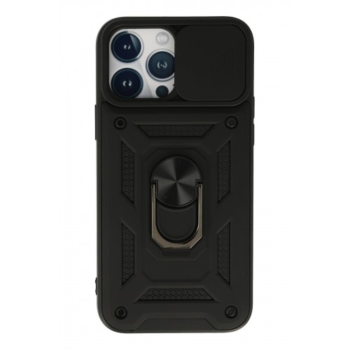Newface iPhone 13 Pro Max Kılıf Pars Lens Yüzüklü Silikon - Siyah Newface iPhone 13 Pro Max Kılıf Pars Lens Yüzüklü Silikon - Siyah