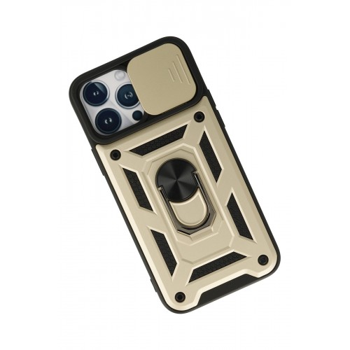 Newface iPhone 13 Pro Max Kılıf Pars Lens Yüzüklü Silikon - Gold Newface iPhone 13 Pro Max Kılıf Pars Lens Yüzüklü Silikon - Gold