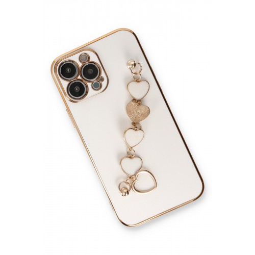 Newface iPhone 13 Pro Max Kılıf Esila Silikon - Beyaz Newface iPhone 13 Pro Max Kılıf Esila Silikon - Beyaz