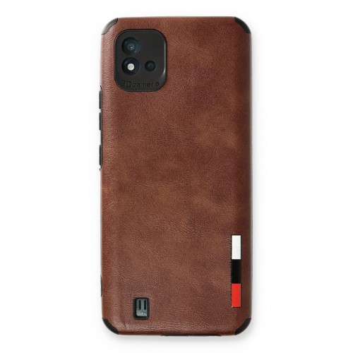 Newface Realme C11 2021 Kılıf Loop Deri Silikon - Kahverengi Newface Realme C11 2021 Kılıf Loop Deri Silikon - Kahverengi