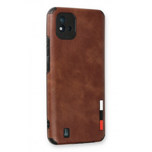 Newface Realme C11 2021 Kılıf Loop Deri Silikon - Kahverengi Newface Realme C11 2021 Kılıf Loop Deri Silikon - Kahverengi