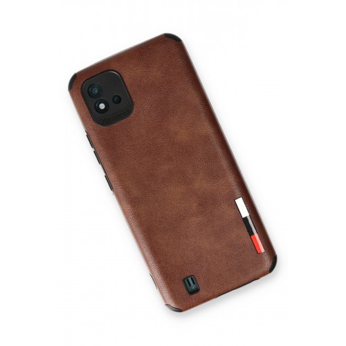 Newface Realme C11 2021 Kılıf Loop Deri Silikon - Kahverengi Newface Realme C11 2021 Kılıf Loop Deri Silikon - Kahverengi