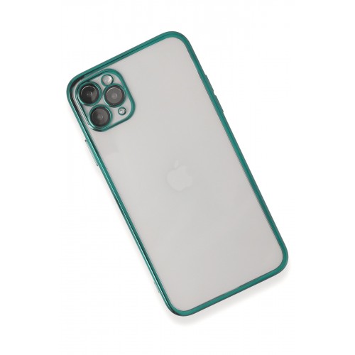 Newface iPhone 11 Pro Max Kılıf Razer Lensli Silikon - Yeşil Newface iPhone 11 Pro Max Kılıf Razer Lensli Silikon - Yeşil