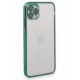 Newface iPhone 11 Pro Max Kılıf Razer Lensli Silikon - Yeşil
