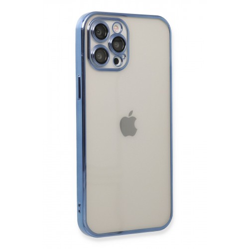 Newface iPhone 12 Pro Max Kılıf Razer Lensli Silikon - Açık Mavi Newface iPhone 12 Pro Max Kılıf Razer Lensli Silikon - Açık Mavi