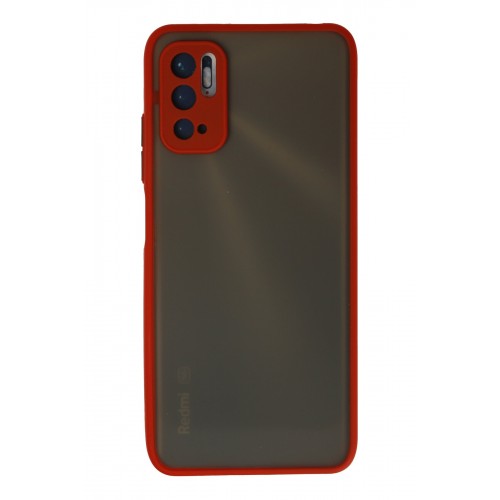 Newface Xiaomi Redmi Note 10 5G Kılıf Montreal Silikon Kapak - Kırmızı